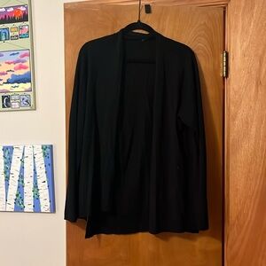 Black Eileen Fisher cardigan. Size XL